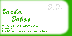 dorka dobos business card